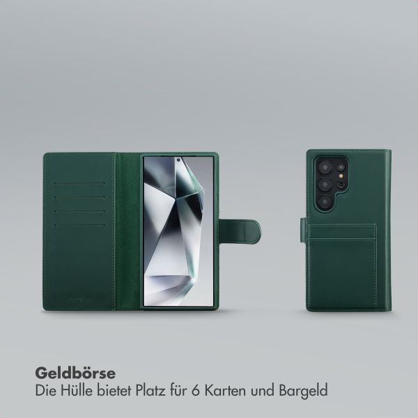 Selencia Olyn Abnehmbare Bookcase mit MagSafe Samsung Galaxy S24 Ultra - Grün