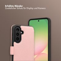 Selencia Riva Bookcase mit MagSafe und Handgelenkband Samsung Galaxy A57 (5G) - Old Pink