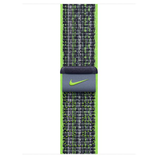 Apple Nike Sport Loop Band für die Apple Watch Series 1 bis 9 / SE (38/40/41 mm) | Series 10 (42 mm) - Bright Green/Blue