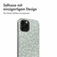 imoshion  Design Hülle für das iPhone 12 (Pro) - Smoke Green Flowers