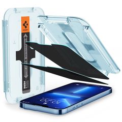 Spigen GLAStR Privacy EZ Fit Displayschutzfolie  + Applicator für das Apple iPhone 13 Pro Max