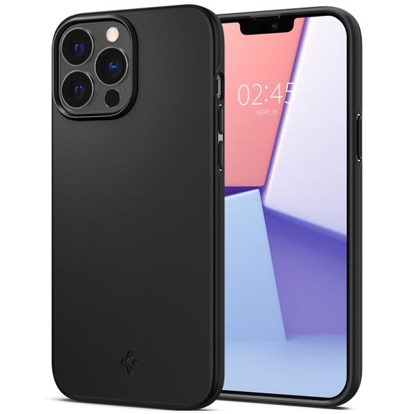 Spigen Thin Fit™ Hardcase für das iPhone 13 Pro - Schwarz