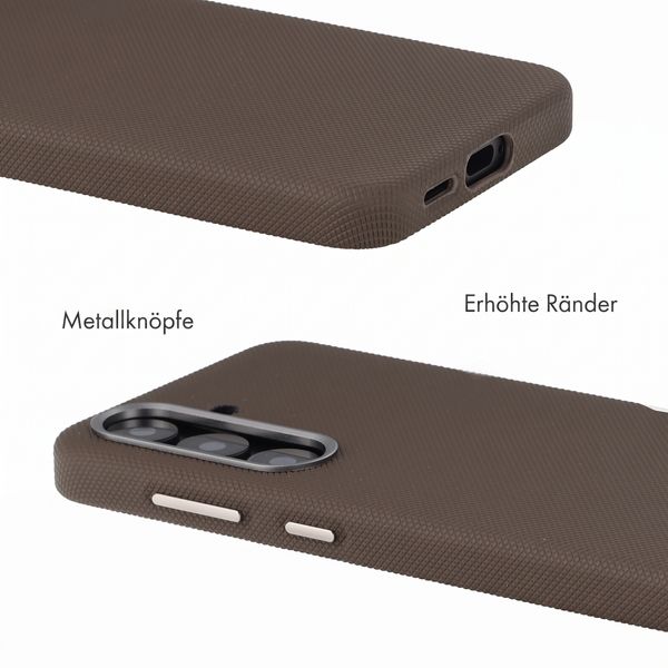 Accezz Mesh Backcover mit MagSafe Samsung Galaxy S25 / S24 - Braun
