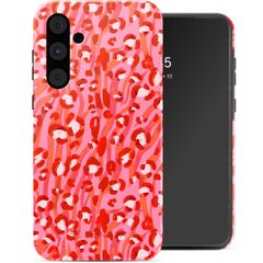 Selencia Vivid Tough Back Cover für das Samsung Galaxy A55 - Wild Spots Lipstick