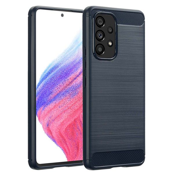 imoshion Brushed Back Cover für das Samsung Galaxy A53 - Dunkelblau