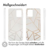 imoshion Design Hülle Motorola Moto G54 - White Graphic