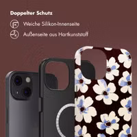 Selencia Vivid Rückabdeckung mit MagSafe Apple iPhone 13 - Choco Flower Pop