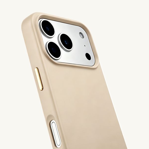 Selencia Rivièra Backcover mit MagSafe mit abnehmbaren Haken Apple iPhone 17 Pro - Milky Latte