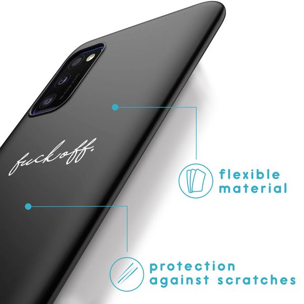 imoshion Design Hülle Samsung Galaxy A41 - Fuck Off - Schwarz