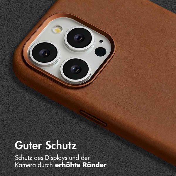 Accezz Vintage Leather Magsafe Backcover Apple iPhone 15 Pro Max - Tabacco Cognac