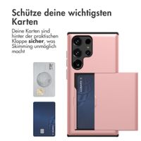 imoshion Backcover mit Kartenfach Samsung Galaxy S23 Ultra - Rosé gold