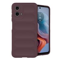 imoshion EasyGrip Back Cover für das Motorola Moto G34 - Aubergine