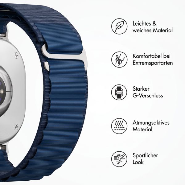 Accezz Nylon Alpine Armband für Samsung Galaxy Watch Ultra 2 (2026) / Ultra (2024/2025) - Dark Blue