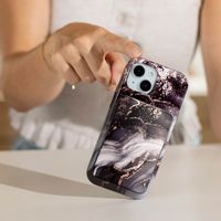 Selencia Vivid Powerbank 5.000 mAh - MagSafe und Qi2 - Schwarz / Chic Marble Black