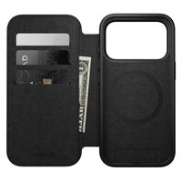 Nomad Modern Leather Folio Klapphülle Apple iPhone 17 Pro - Schwarz