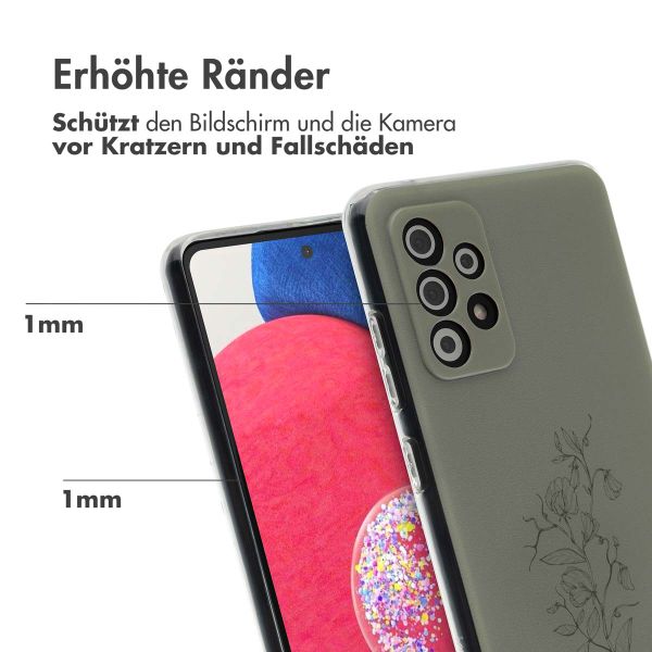 imoshion Design Hülle für das Samsung Galaxy A52(s) (5G/4G) - Floral Green