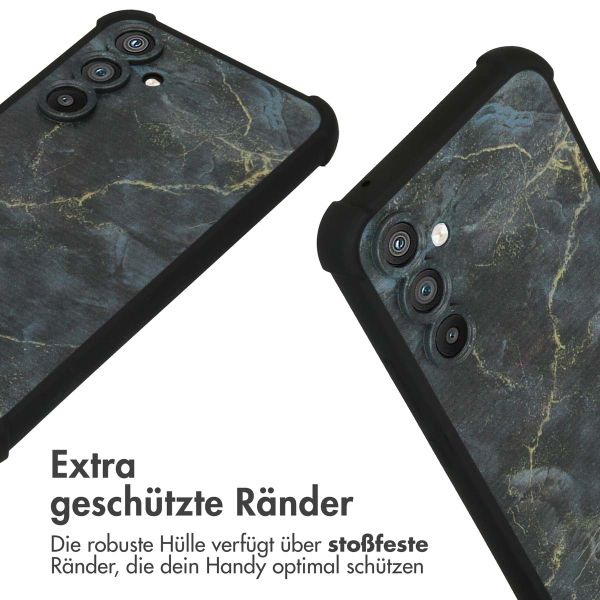 imoshion Design Hülle mit Band für das Samsung Galaxy A54 (5G) - Black Marble