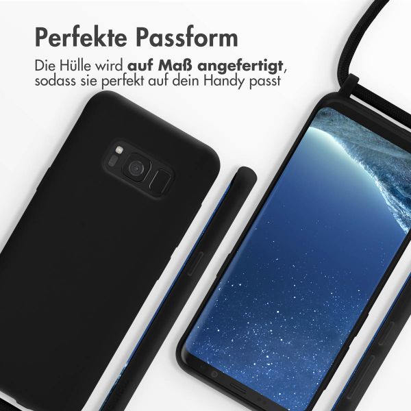 imoshion Silikonhülle mit Band für das Samsung Galaxy S8 - Schwarz