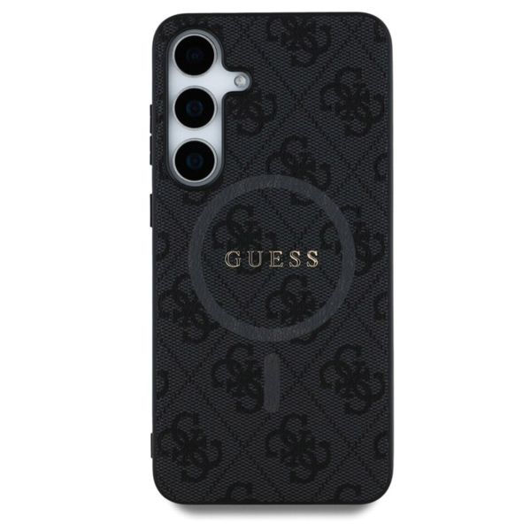 Guess Classic 4G Logo Backcover MagSafe Samsung Galaxy S25 - Schwarz