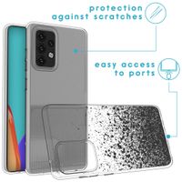 imoshion Design Hülle Samsung Galaxy A52(s) (5G/4G) - Spritzer - Schwarz