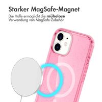 imoshion Sparkle Back Cover mit MagSafe für das Apple iPhone 12 (Pro) - Glitzer Rosa