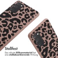 imoshion SilikonHülle design mit Band Samsung Galaxy S20 FE - Animal Pink