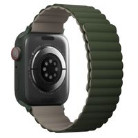 Uniq Revix doppelseitiges Armband für das  Apple Watch Series 1 t/m 11 / SE / Ultra (44/45/46/49 mm) - Pine (Green/Taupe)