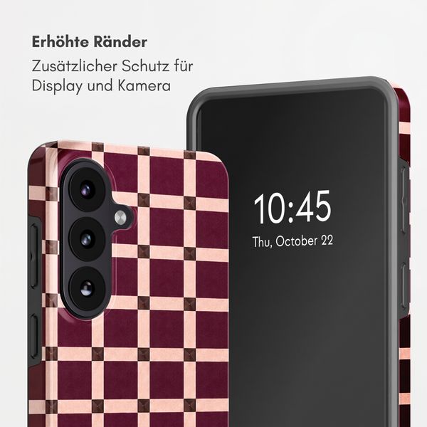 Selencia Vivid Back Cover Samsung Galaxy S26 - Check This Burgundy
