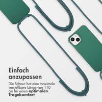 imoshion Color Backcover mit abnehmbarem Handykette und MagSafe Apple iPhone 14 - Dunkelgrün