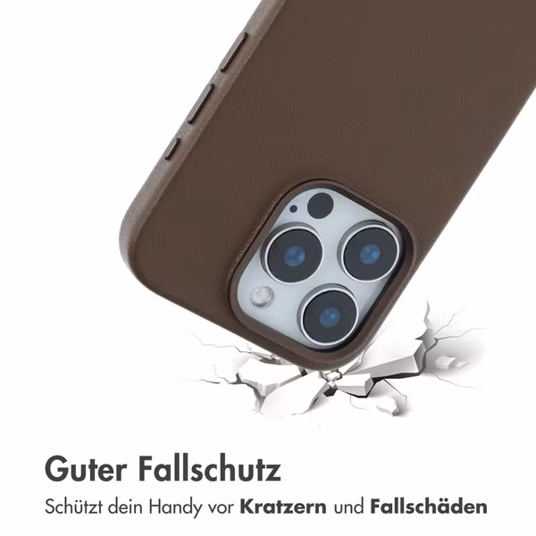 Accezz MagSafe Leather Backcover Apple iPhone 15 Pro - Kaffeebraun