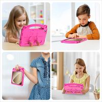 Dux Ducis Kindersichere Panda Schutzhülle mit Ständer Samsung Galaxy Tab A11 Plus / A9 Plus - Rosa