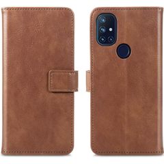 imoshion Luxuriöse Klapphülle OnePlus Nord N10 5G - Braun