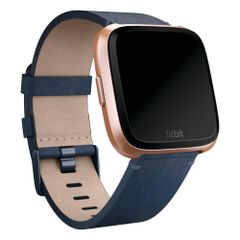 Fitbit Leather Armband für Fitbit Versa / Versa 2 / Versa Lite - Midnight