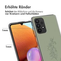 imoshion Design Hülle für das Samsung Galaxy A33 - Floral Green