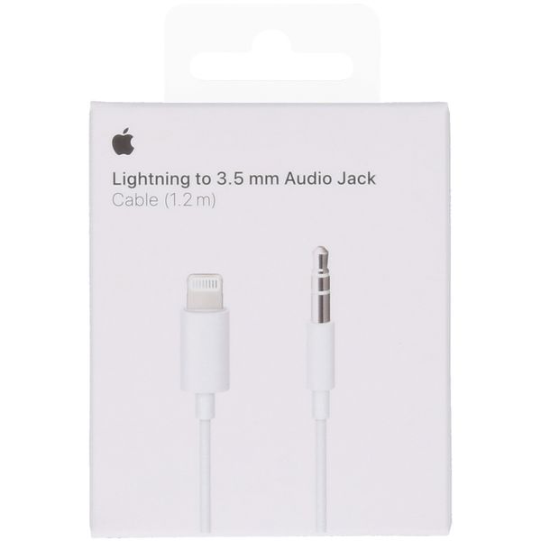 Apple Lightning auf 3,5 mm Jack Audio Kabel - 1,2 Meter - Weiß