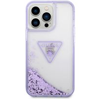 Guess Liquid Glitter Back Cover für das iPhone 14 Pro Max - Violett