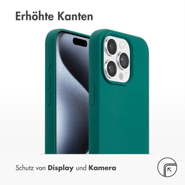 Accezz Liquid Silikoncase mit MagSafe iPhone 15 Pro - Forest Green