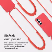 imoshion Color Backcover mit abnehmbarem Handykette und MagSafe Samsung Galaxy S24 / S25 - Red Raspberry