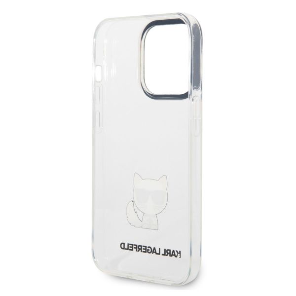 Karl Lagerfeld Hardcase Backcover Choupette für das iPhone 14 Pro - Transparent