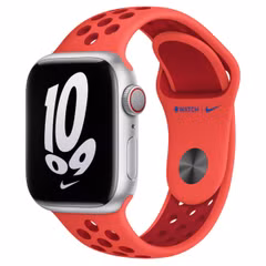 Apple Nike Sport Band für das Apple Watch Series 1-9 / SE - 38/40/41 mm / Series 10 - 42 mm - Bright Crimson / Gym Red