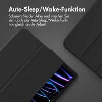 Accezz Smarte Klapphülle aus Silikon Apple iPad Air 11 Zoll (2025) M3 / (2024) M2 / Air 5 (2022) / Air 4 (2020) - Schwarz