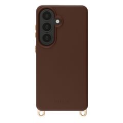 Selencia Rivièra Backcover mit MagSafe mit abnehmbaren Haken Samsung Galaxy S26 - Choco Brown