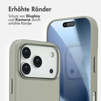 Accezz MagSafe Leather Backcover Apple iPhone 17 Pro - Light Grey