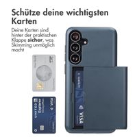 imoshion Backcover mit Kartenfach Samsung Galaxy S25 FE - Dunkelblau