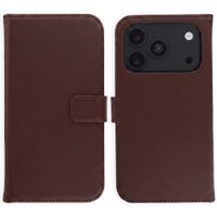 Selencia Echtleder Klapphülle Apple iPhone 18 Pro / 17 Pro - Braun
