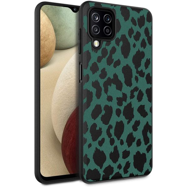 imoshion Design Hülle Samsung Galaxy A12 - Leopard - Grün / Schwarz