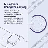 Apple Geflochtenes Solo Loop für  Apple Watch | 38/40/41/42 mm - Größe 3 - Light Blue