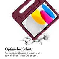 imoshion Schutzhülle mit Handgriff kindersicher Apple iPad 11 (2025) 11 Zoll A16 / iPad 10 (2022) 10.9 Zoll - Velvet Plum