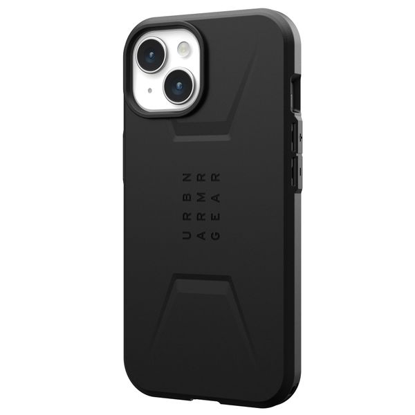 UAG Civilian Backcover MagSafe für das iPhone 15 - Schwarz