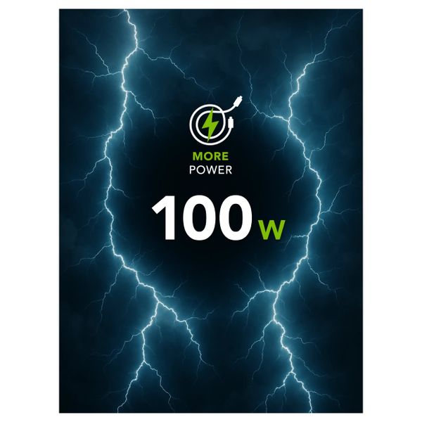dbramante1928 Re-charge USB-C-zu-USB-C-Ladekabel 100 W - 3 Meter - Schwarz